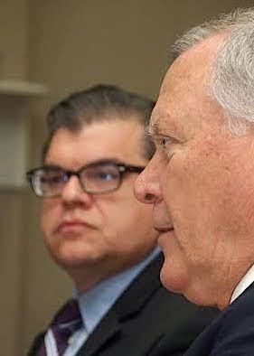 Dr. Ricardo Azziz, left, with Governor Nathan Deal, also nominated among the most influential person in Georgia. Photo: Phil Jones.
