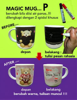 mug unik ajaib magic mug bisa berubah gambar