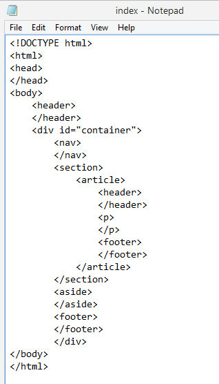 doctype html5 code