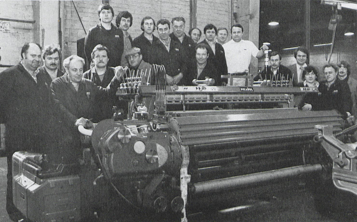 75 years of Picanol Group The first microprocessorcontrolled rapier weaving machine