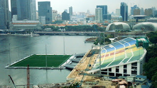 Marina Bay ,Floating Stadium,Singapore,Sport Stadiums ,Sport ,Stadiums ,Coolest, best stadiums in the world, coolest stadium, weirdest soccer stadium on earth