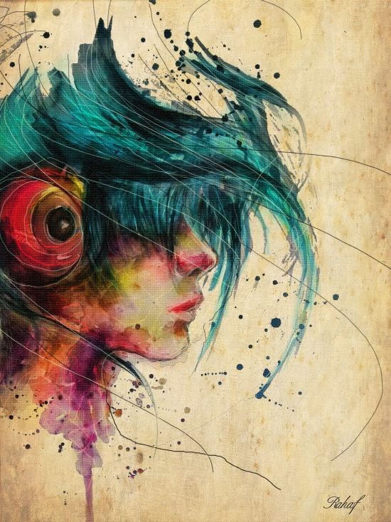 Rahaf Dk Albab ilustrações digitais e pinturas em aquarela mulheres aves Rahaf Dk Albab ilustrações digitais e pinturas em aquarela mulheres aves