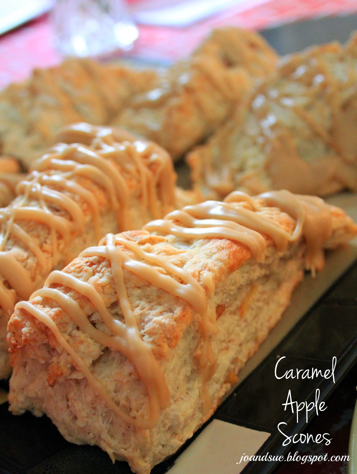Jo and Sue Caramel Apple Scones
