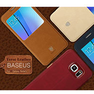เคส-Note-5-เคส-โน๊ต-5-รุ่น-เคสฝาพับ-Note-5-สไตล์-Retro-ของแท้จาก-Baseus