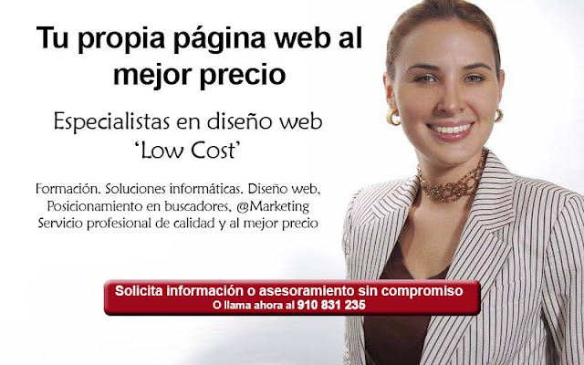 Diseño Web LowCost en MEGA Estudio Madrid
