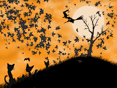 Halloween Wallpaper with orange background