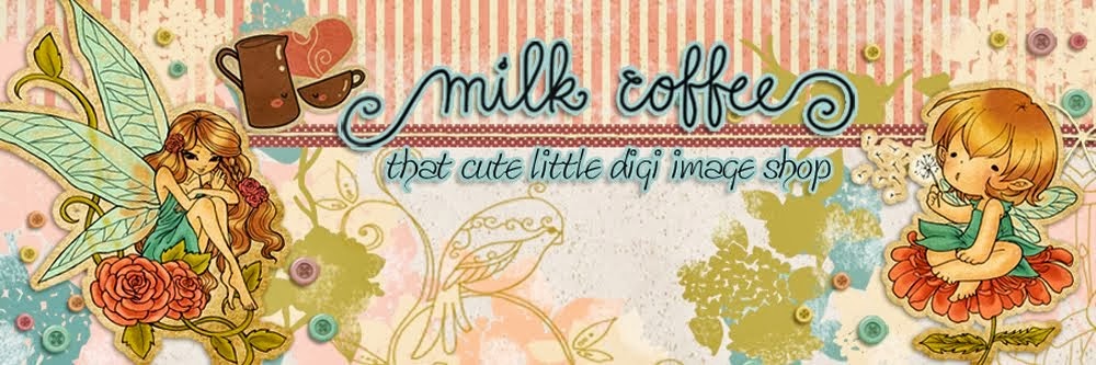 Milk Coffee Digi Stamps