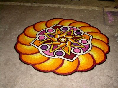 Flower Design Rangoli