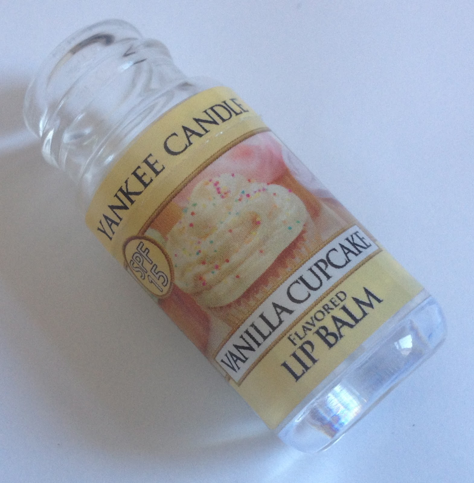 Coleyyyful A Beauty & Fashion Blog Yankee Candle Lip Balm in 'Vanilla Cupcake'
