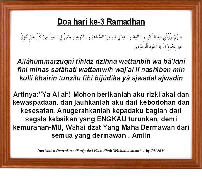Lentera Cinta Doa Hari Ke 3 Ramadhan