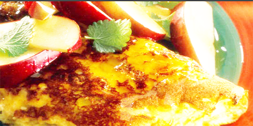 Omelette de manzanas Omelette de manzanas
