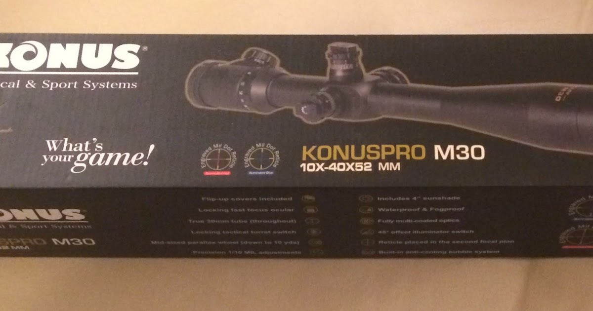 SpartanTC Reviews: Initial Thoughts: KONUS PRO M30 10X-40X52MM