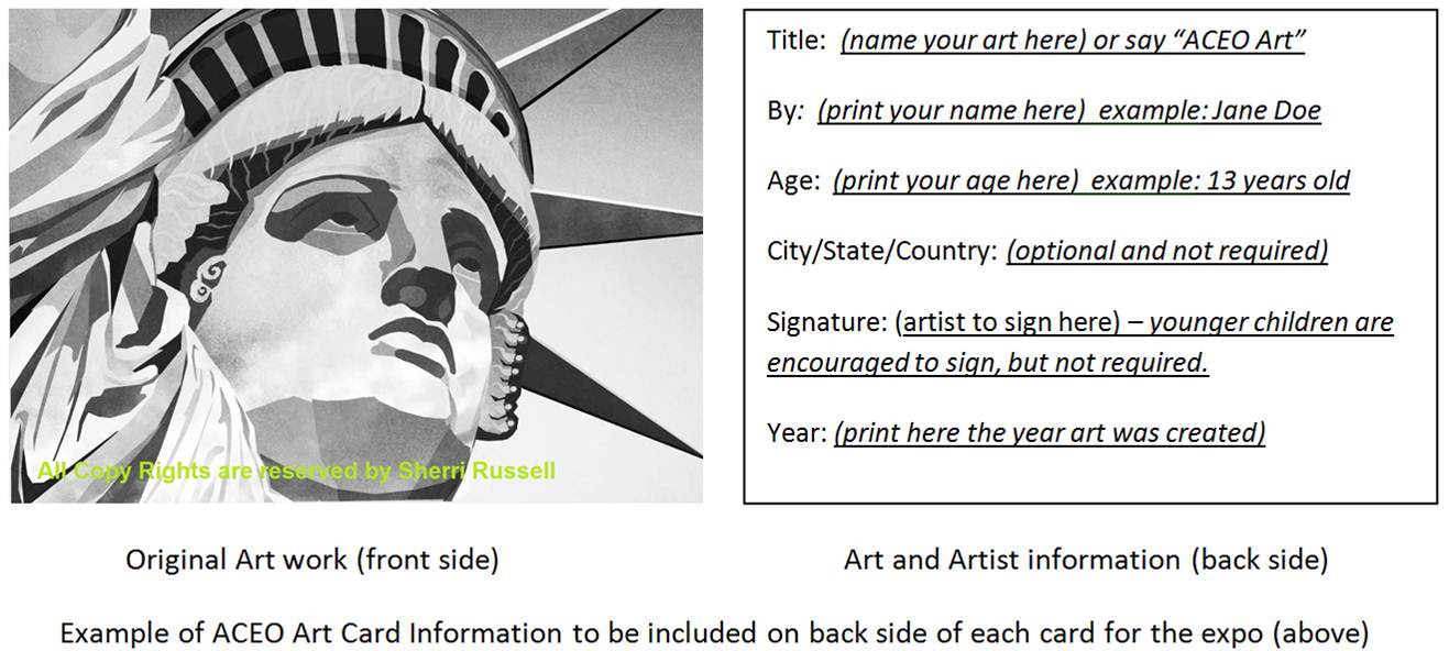 Small Art From The Heart International Exhibit Of ACEO Fine Art ACEO