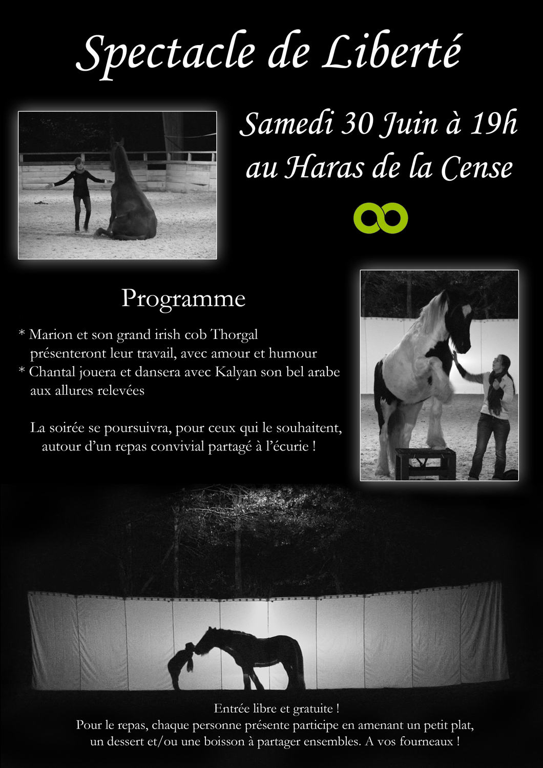 Spectacle de liberté, 2ème édition ! au Haras de la Cense Affiche1