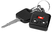 Car key alarms can double as home security alarms. Use your car key alarm to deter burglars, if you think you are having a home intrusion.