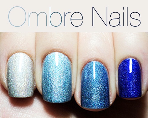 Ombre Nails... quite trendy i think!