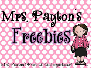 Mrs Paytons Precious Kindergarteners Freebies