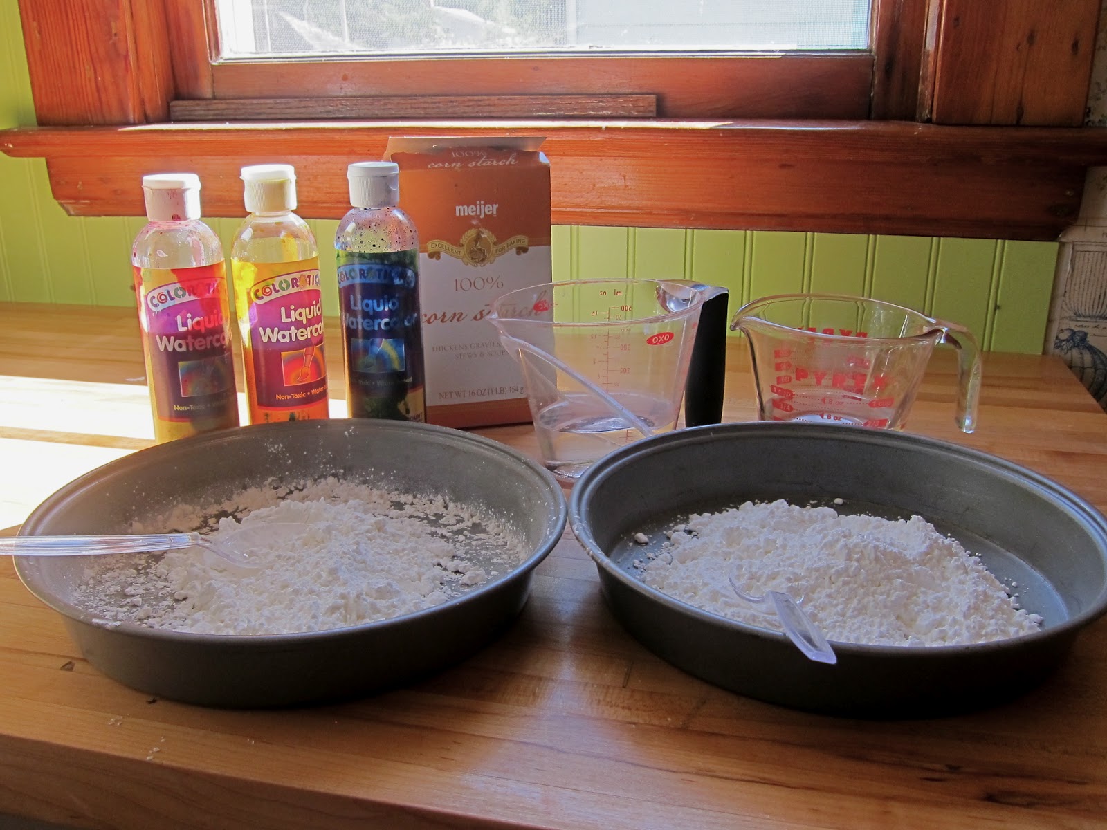 Cornstarch and Water Play