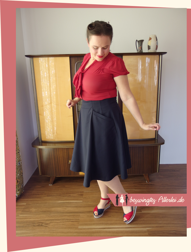 106B Burda 05/2012 Burdastyle, Rock, Bahnenrock, hohe Taille, Skirt
