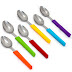 OX-602 Rainbow Spoon Set Oxone (6Pcs) - Sedok Makan