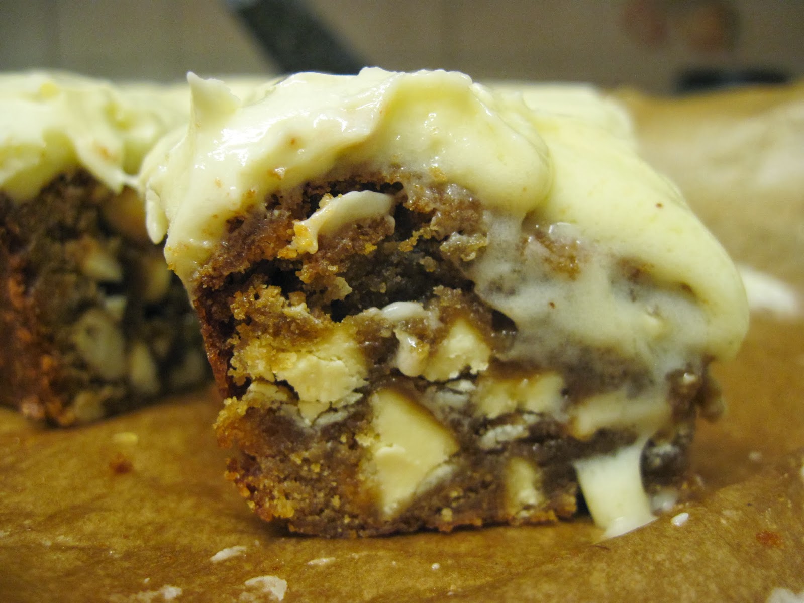 The Sugar Lump White Chocolate Cashew Blondies