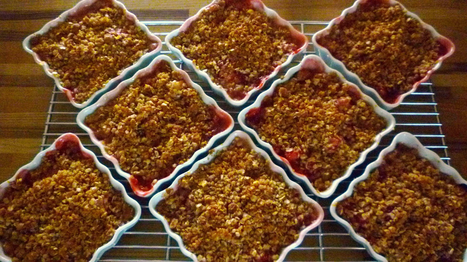 For Love of the Table StrawberryRhubarb Crisp with Orangescented