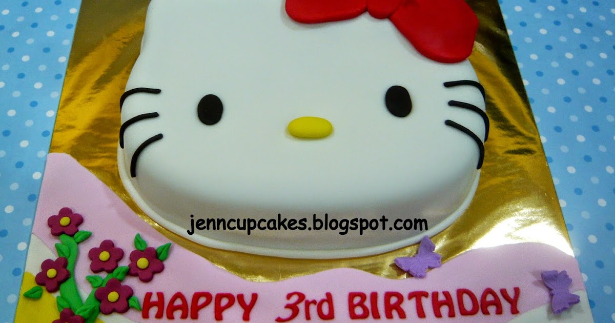 Jenn Cupcakes & Muffins: Hello Kitty Face Cake