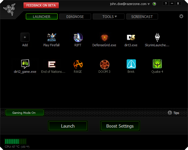 برنامج تسريع الالعاب وزيادة كفاءتها Razer Game Booster برنامج تسريع الالعاب وزيادة كفاءتها Razer Game Booster