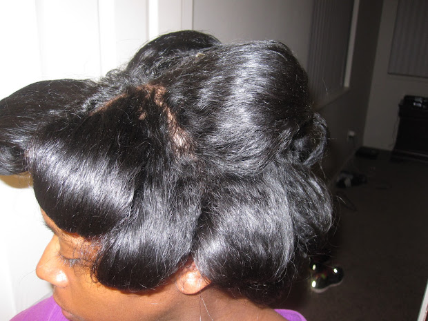 mahoganycurls' roller set