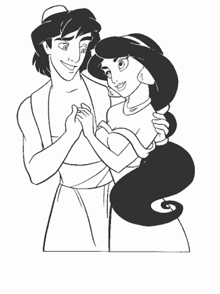 Princess Jasmine Coloring Pages