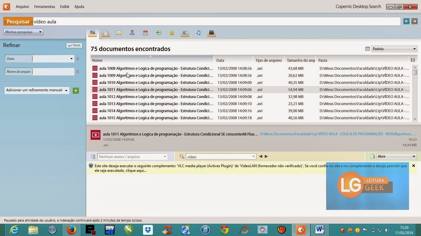 Copernic Desktop Search software de buscas