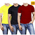 Set of 3 combo Men's T-Shirt worth Rs.1,099 at just Rs.274