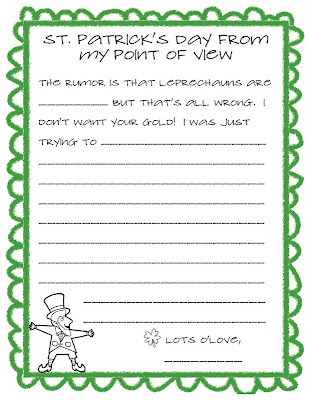 leprechaun letter template