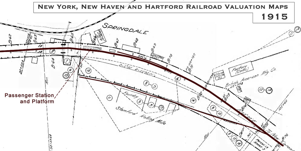 Springdale Historical Railroad Map