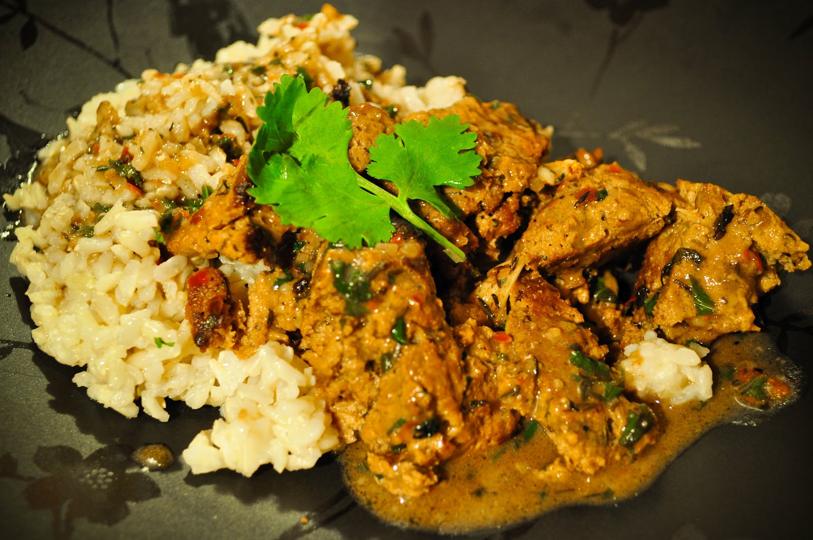 Thank God Bourbon is Vegan JerkMarinated Coconut Seitan