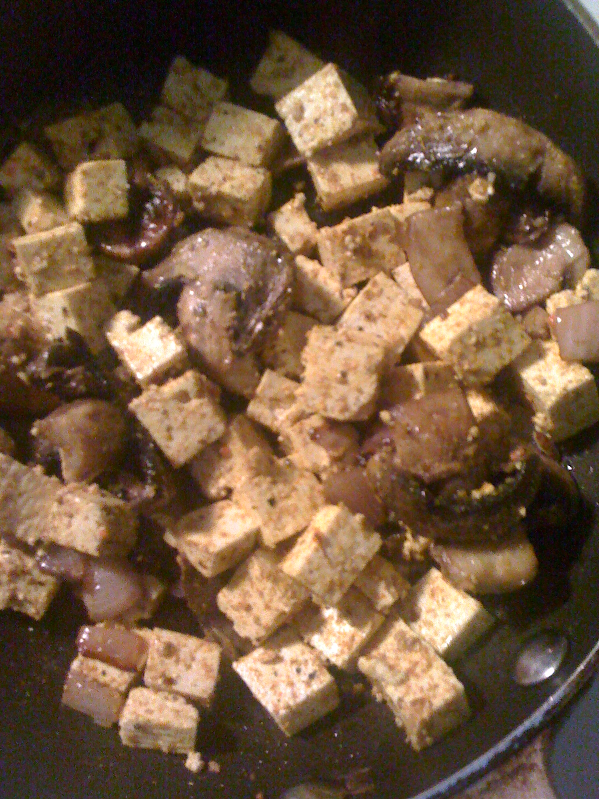 AfroVeganChick Lemon Coconut Mushroom & Tofu Curry