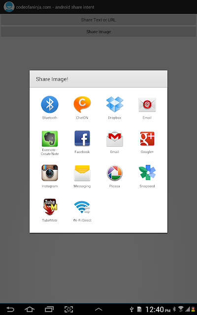 Android Share Intent - share image button was touched Android Share Intent - share image button was touched