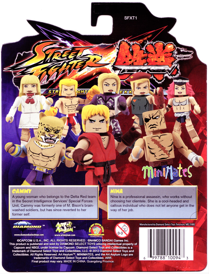 Street Fighter X Tekken Series Minimates Set Of 4