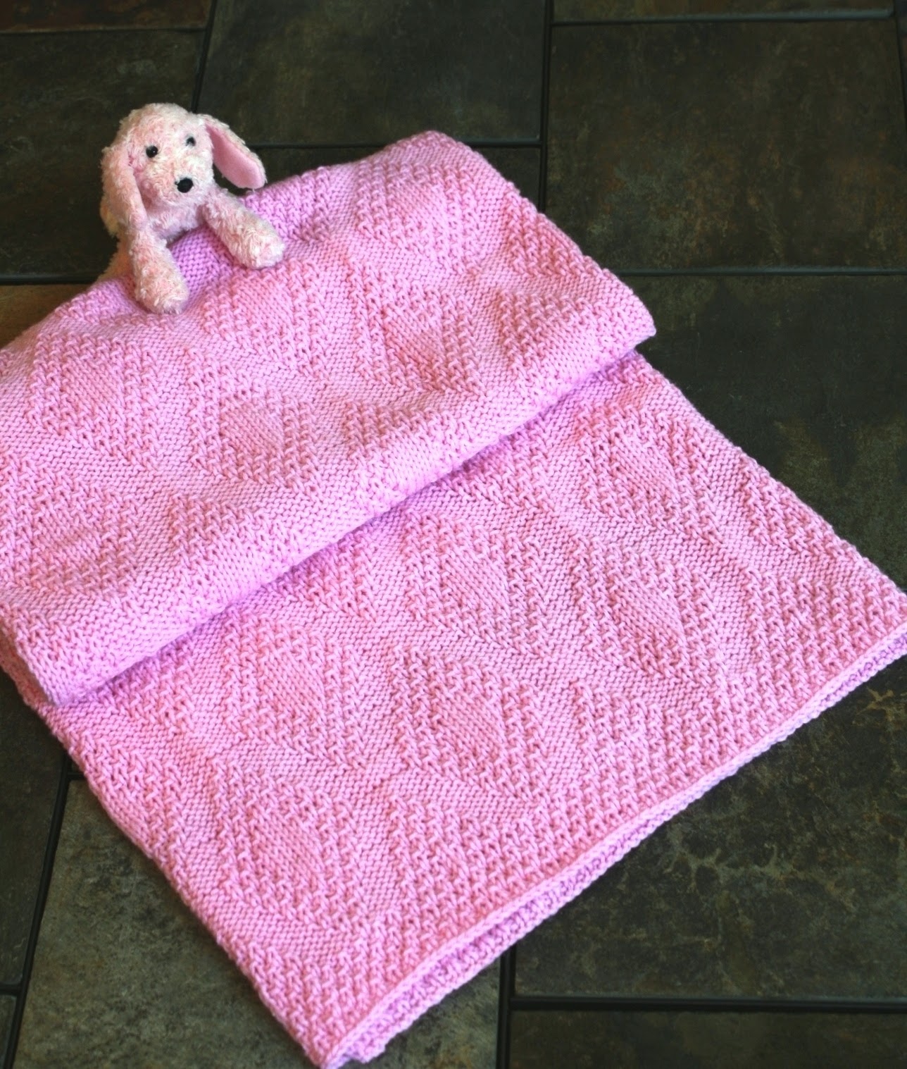 All Knitted Lace Pattern Release Forever Diamonds Baby Blanket