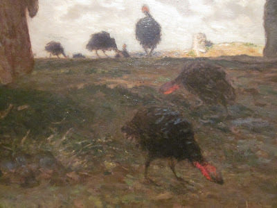 Jean-François Millet Autumn Landscape with a Flock of Turkeys