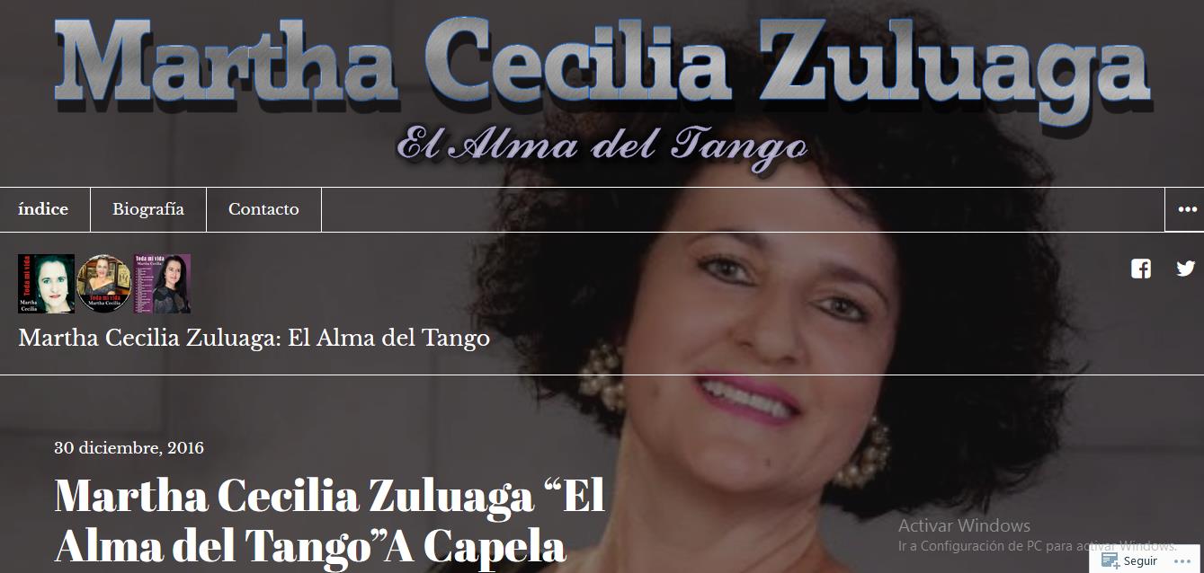 PÁGINA OFICIAL DE MARTHA CECILIA ZULUAGA