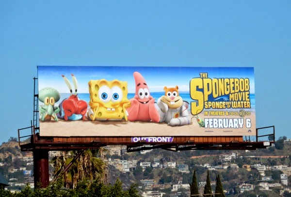 The SpongeBob Movie: Sponge out of water billboard SpongeBob Movie Sponge out of water billboard