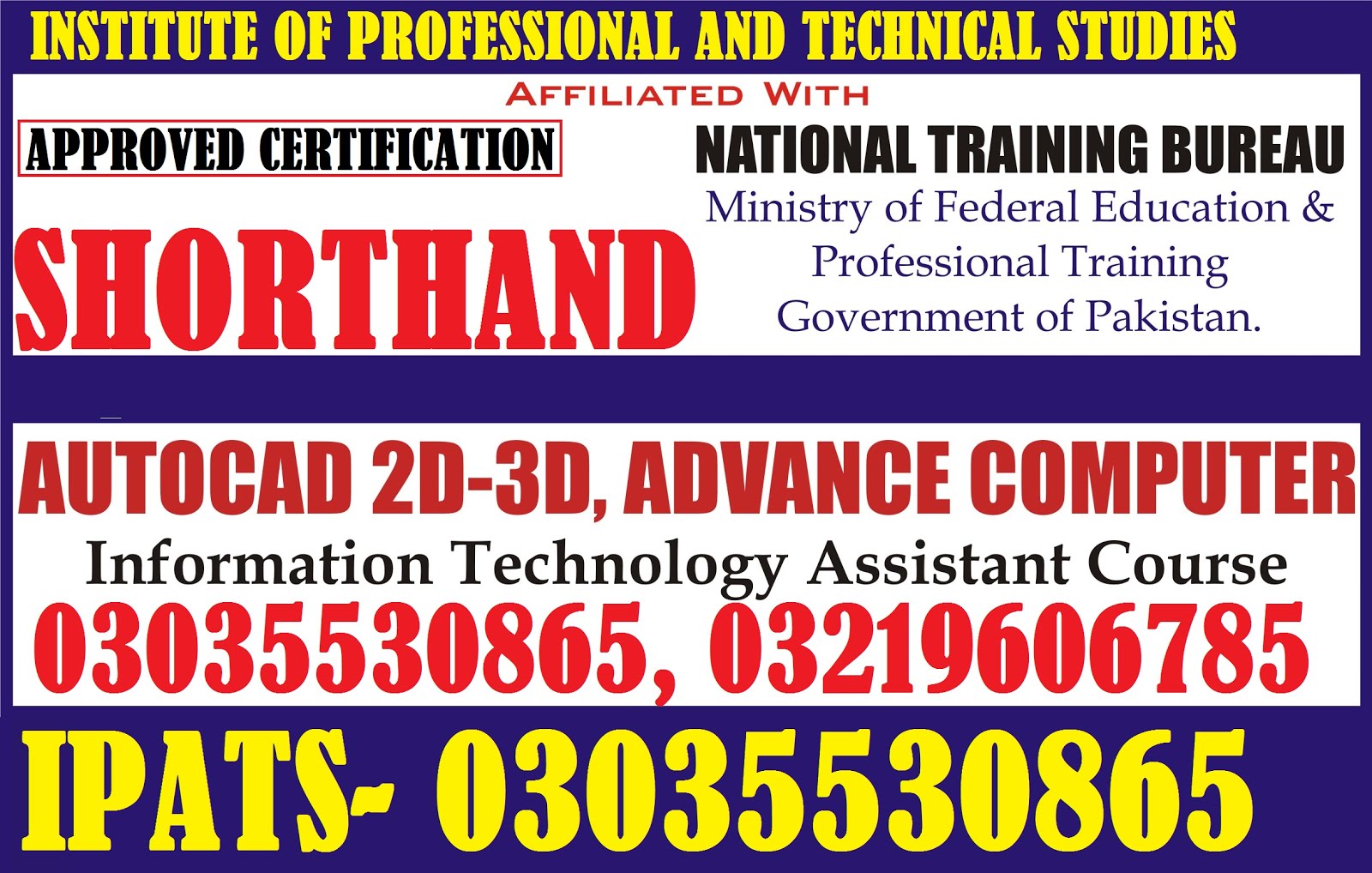 SHORTHAND/STENO GHRAPHER COURSE IN LAHORE ISB923035530865