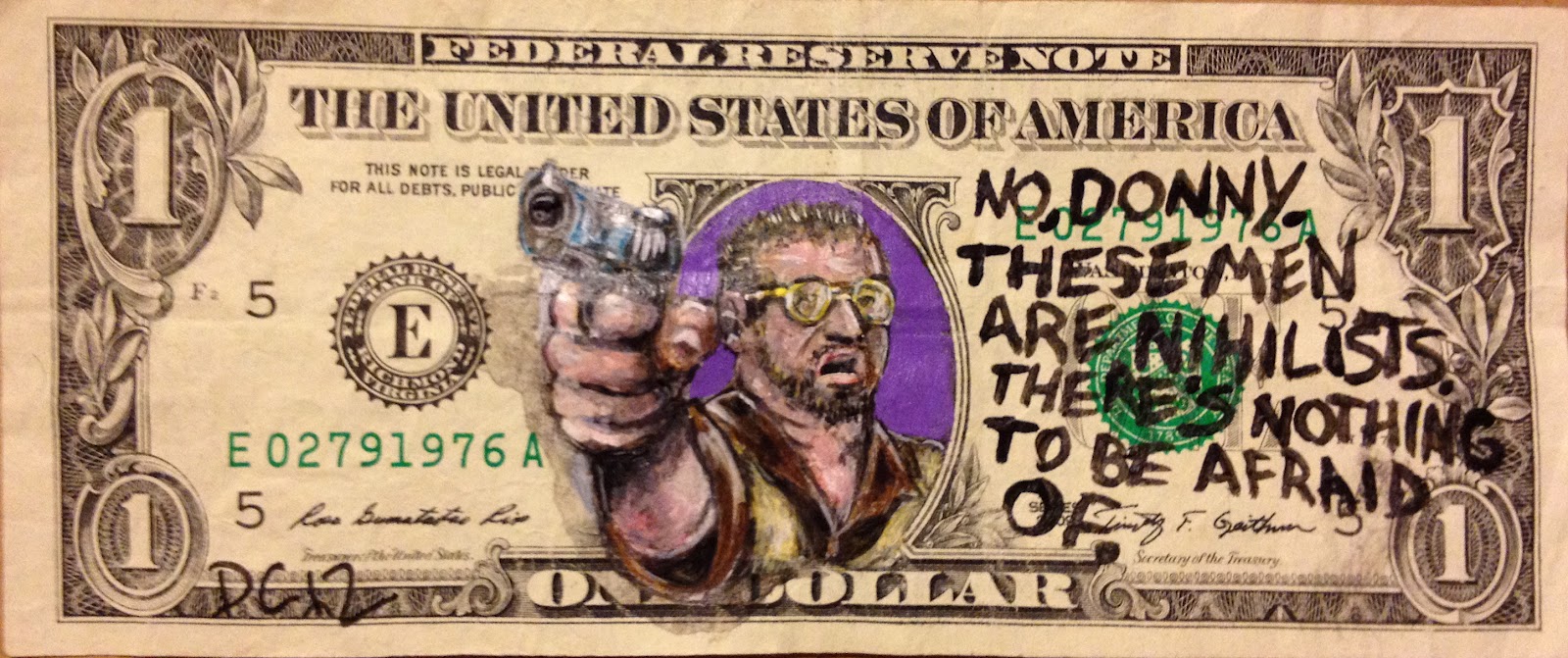 The Art of Donovan Clark Money Art 2. An art project by Donovan Clark