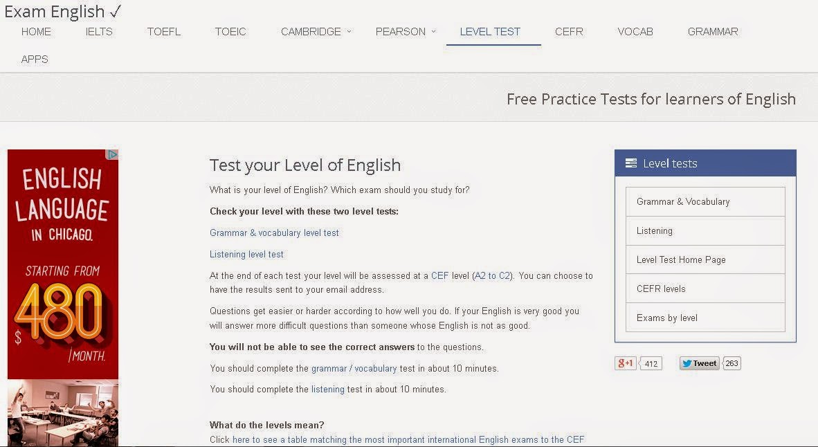 http://www.examenglish.com/leveltest/index.php