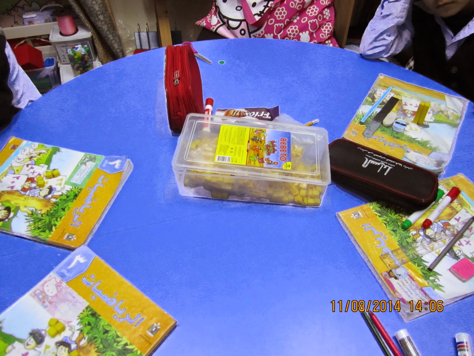 العمل داخل غرفة المصادر مدرسة الدوحة المقدسية