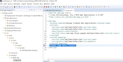 Connecting Servlets to HANA as a Service on Cloud Foundry SAP HANA Study Materials, SAP HANA Tutorial and Materials, SAP HANA Guides, SAP HANA Learning, SAP HANA Live