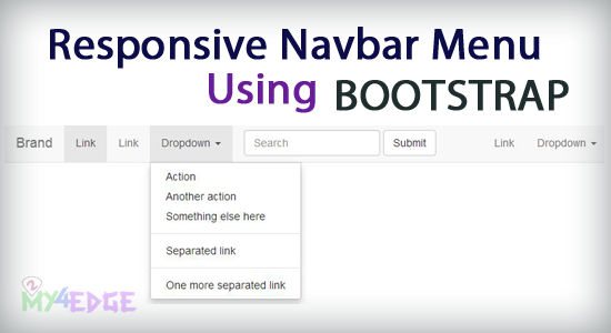 Responsive navbar menu using bootstrap Responsive navbar menu using bootstrap