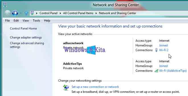 Tutorial Cara Membuat Wireless Ad Hoc Koneksi Internet Pada Windows 8