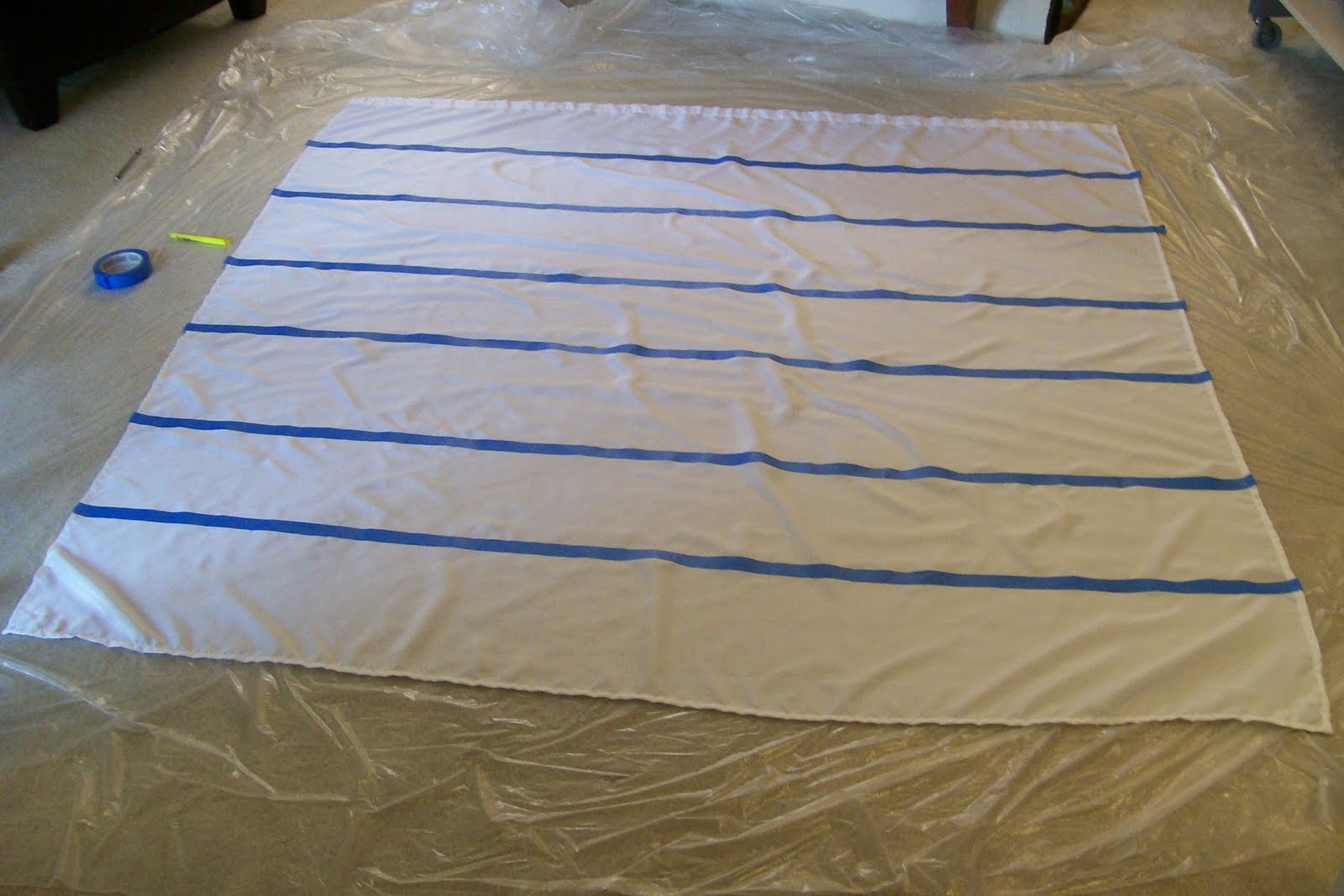 DIY Painted Shower Curtain Alina Sewing + Design Co.